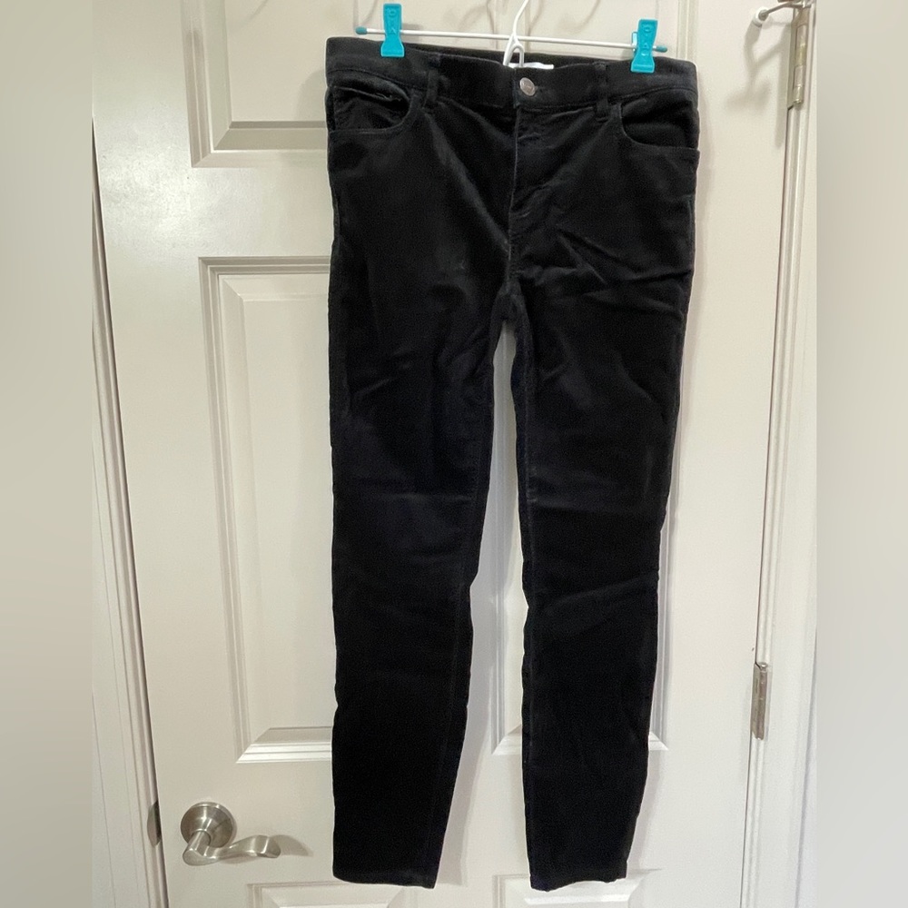 Loft Modern Skinny Corduroys - Black - Size 4 / 27